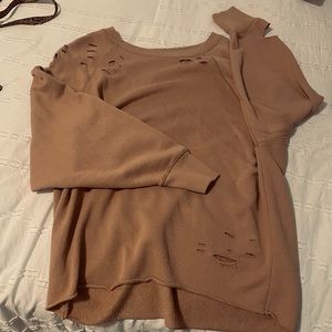 Aerie Distressed Crewneck